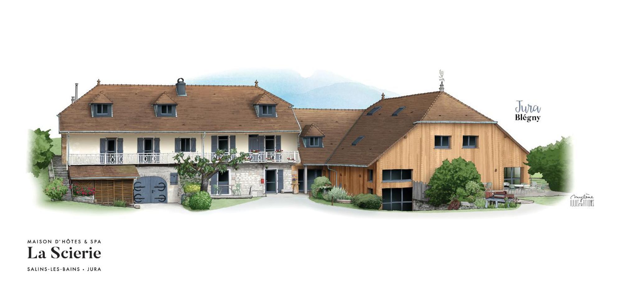 Maison d'hôtes&SPA La Scierie Salins-les-Bains Exterior foto