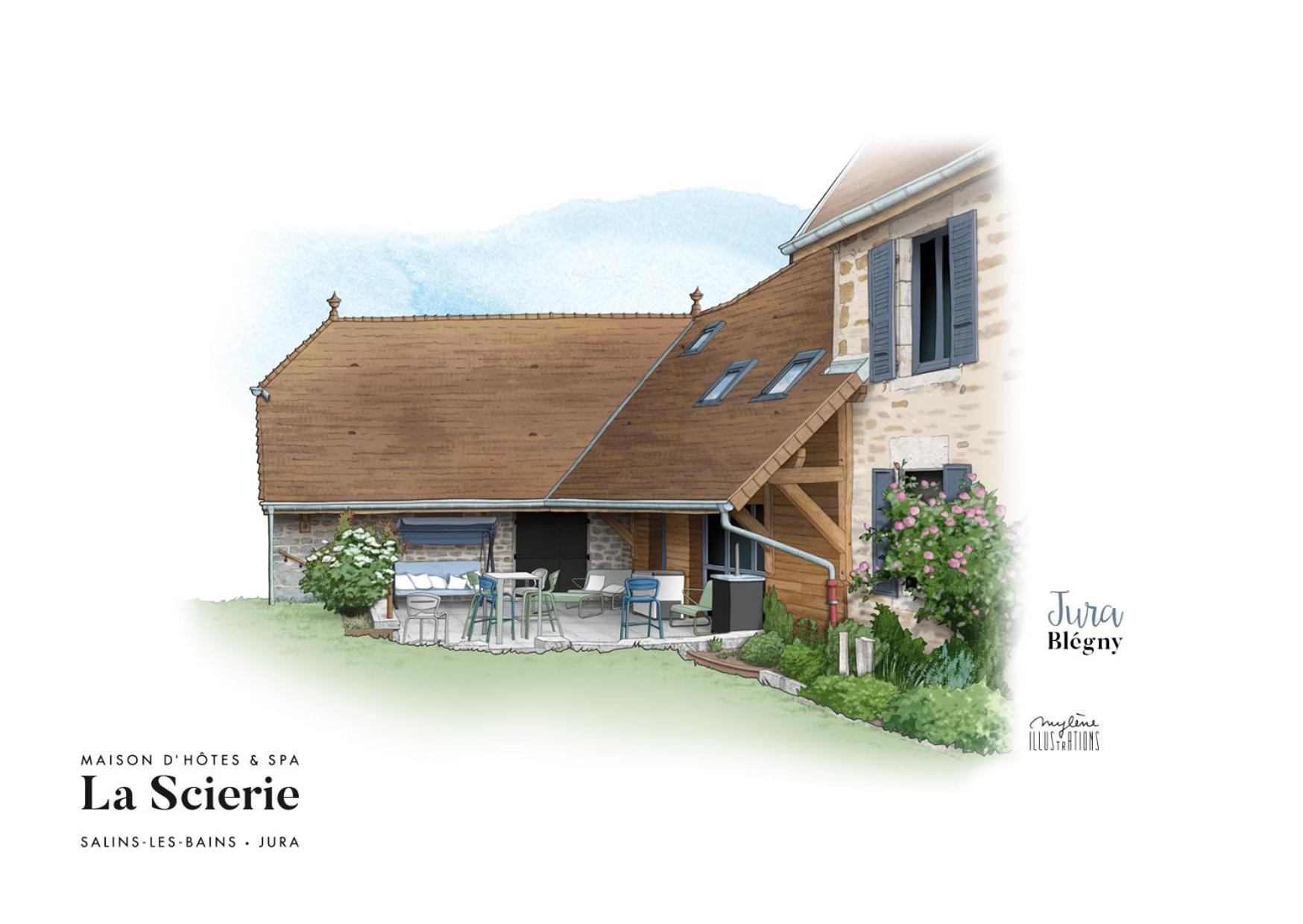 Maison d'hôtes&SPA La Scierie Salins-les-Bains Exterior foto